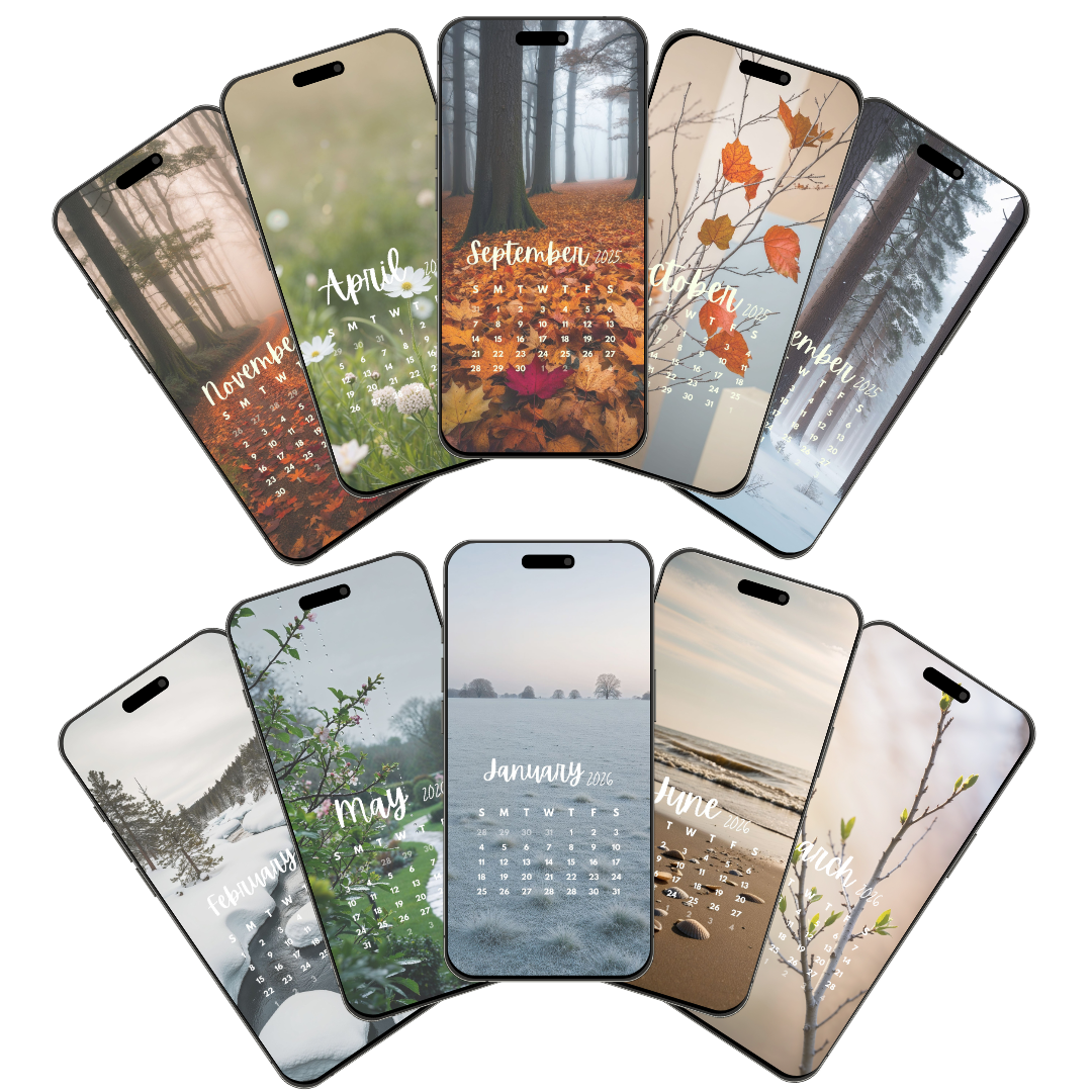 The Seasonal Calendar "The Calm Year" 2025/2026 Wallpapers