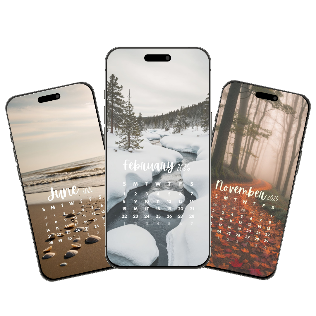 The Seasonal Calendar "The Calm Year" 2025/2026 Wallpapers