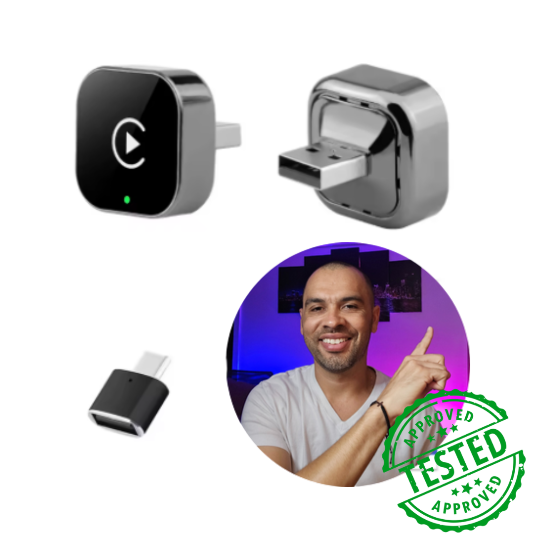 Wireless CarPlay Adapter + FREE 1-Year VIP Wallpaper Access